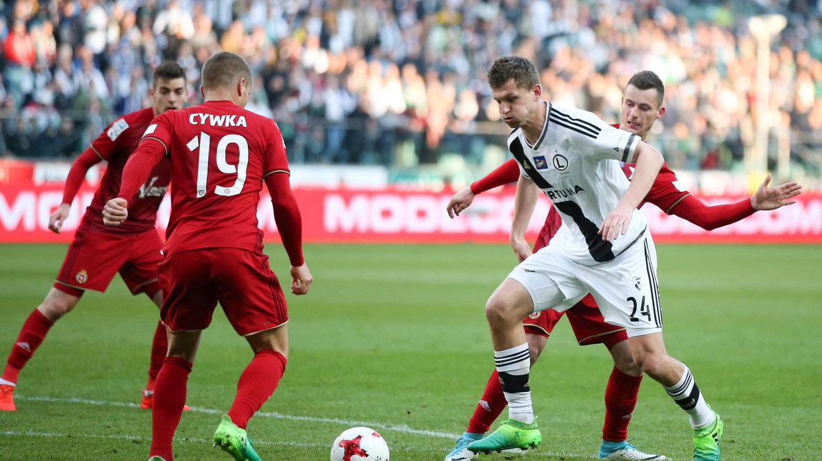 Pilka nozna. Ekstraklasa. Legia Warszawa - Wisla Krakow. 30.04.2017