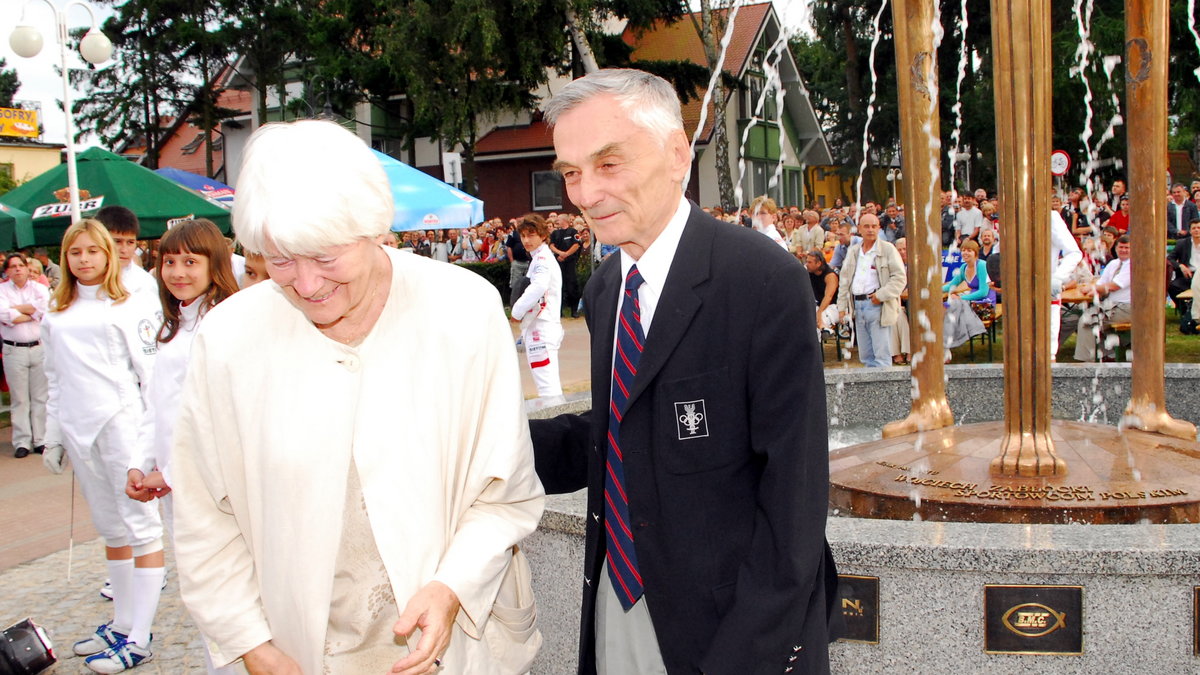 Władysławowo 2007. Wojciech Zabłocki i Alina Janowska.