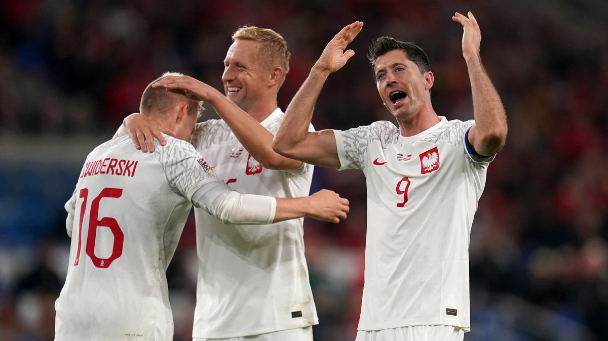 Karol Świderski, Kamil Glik i Robert Lewandowski