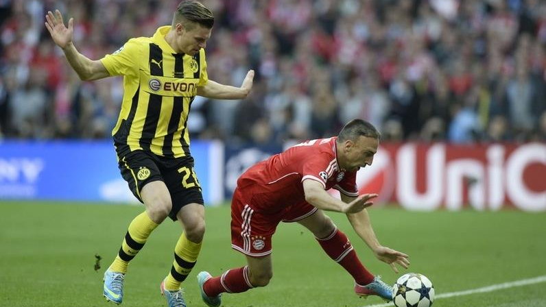 Franck Ribery i Łukasz Piszczek