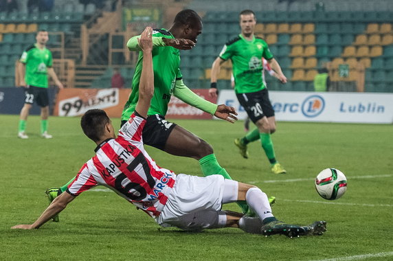 PIŁKA NOŻNA EKSTRAKLASA ZAGŁĘBIE LUBIN CRACOVIA (Bartosz Kapustka Leandro)