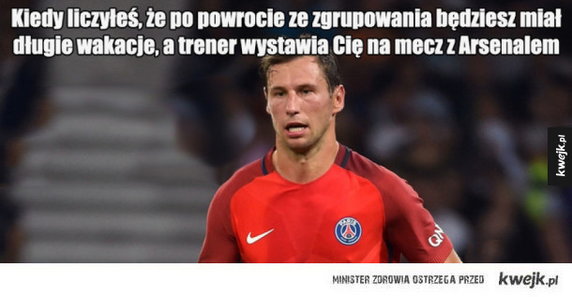 Grzegorz Krychowiak bohaterem memów