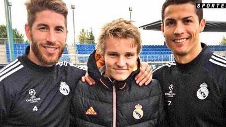 Martin Odegaard, Cristiano Ronaldo, Sergio Ramos