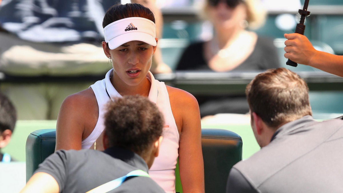 Muguruza przegrała ze słońcem w Miami