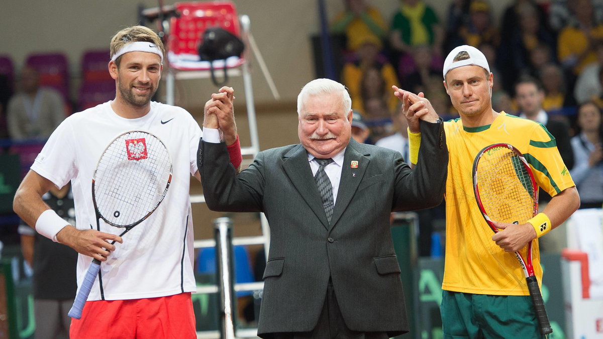 Łukasz Kubot, Lech Wałęsa i Lleyton Hewitt