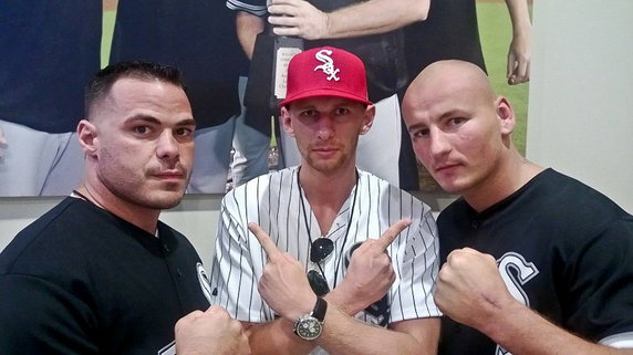 Szpilka, Fonfara i Mollo promują galę boksu na meczu Chicago White Sox