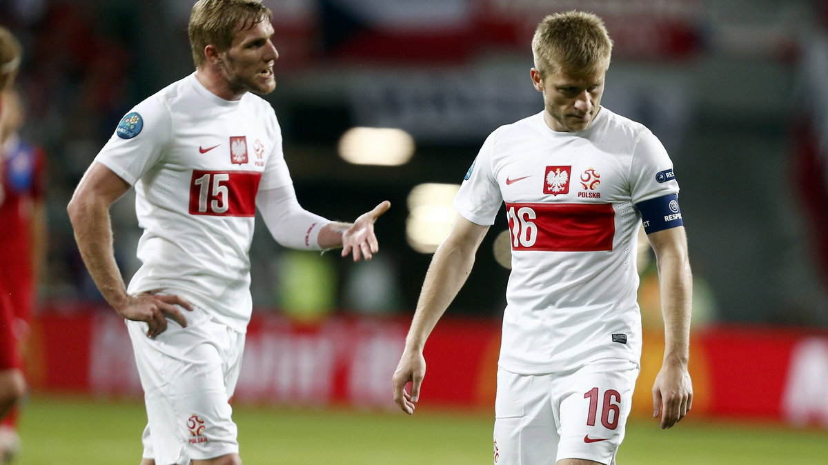 Damien Perquis (L) i Jakub Błaszczykowski (P)