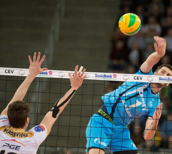 SIATKÓWKA LIGA MISTRZÓW SKRA BEŁCHATÓW - ZENIT KAZAŃ (Nicolas Marechal i Matthew Anderson)