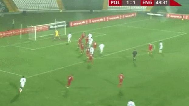Polska - Anglia u-18 gol 