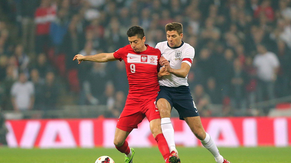 Anglia - Polska 2:0 (Robert Lewandowski i Steven Gerrard)