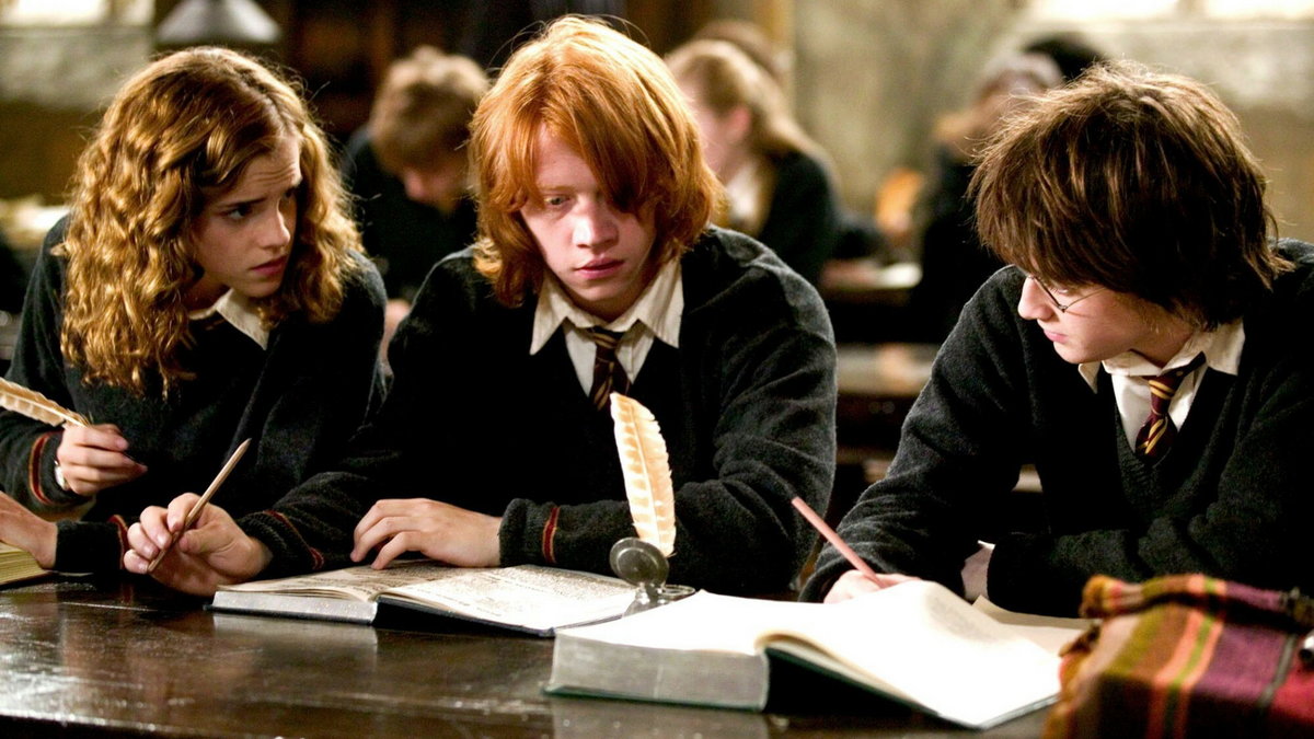 Hermiona Granger, Ron Weasley i Harry Potter