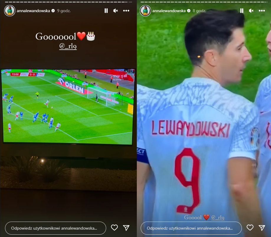 Na Trybunach Zabrakło Lewandowskiej Tak Anna Zareagowała Na Bramki Męża Przegląd Sportowy 1563