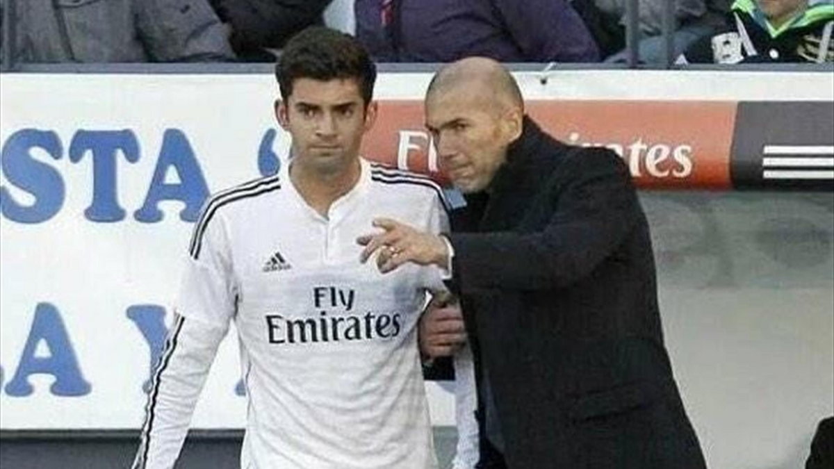 Enzo (L) i Zinedine Zidane