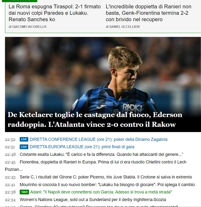 Włoscy dziennikarze stanowczo określili grę Rakowa w Bergamo
