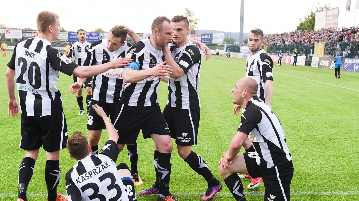 16.05.2017 SANDECJA NOWY SACZ - ZNICZ PRUSZKOW NICE I LIGA PILKA NOZNA