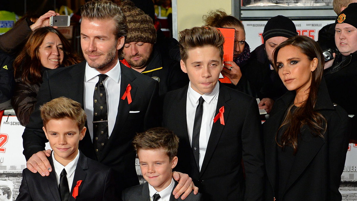 David i Victoria Beckham z synami