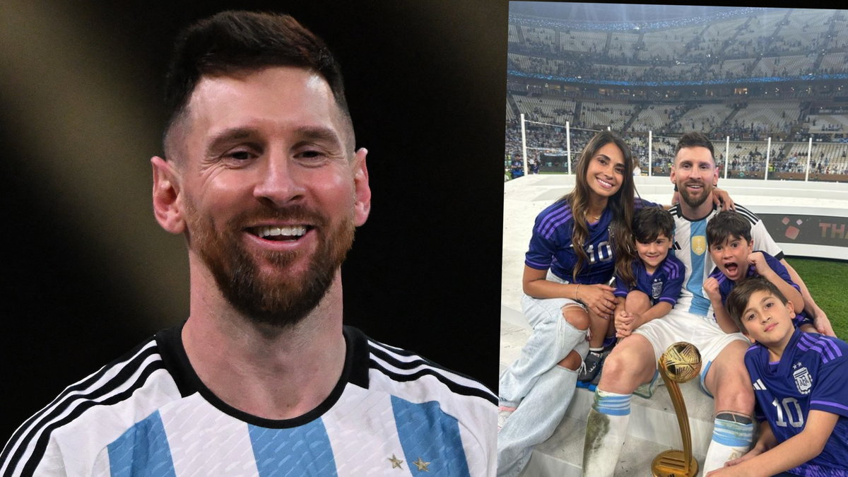 Leo Messi z rodziną