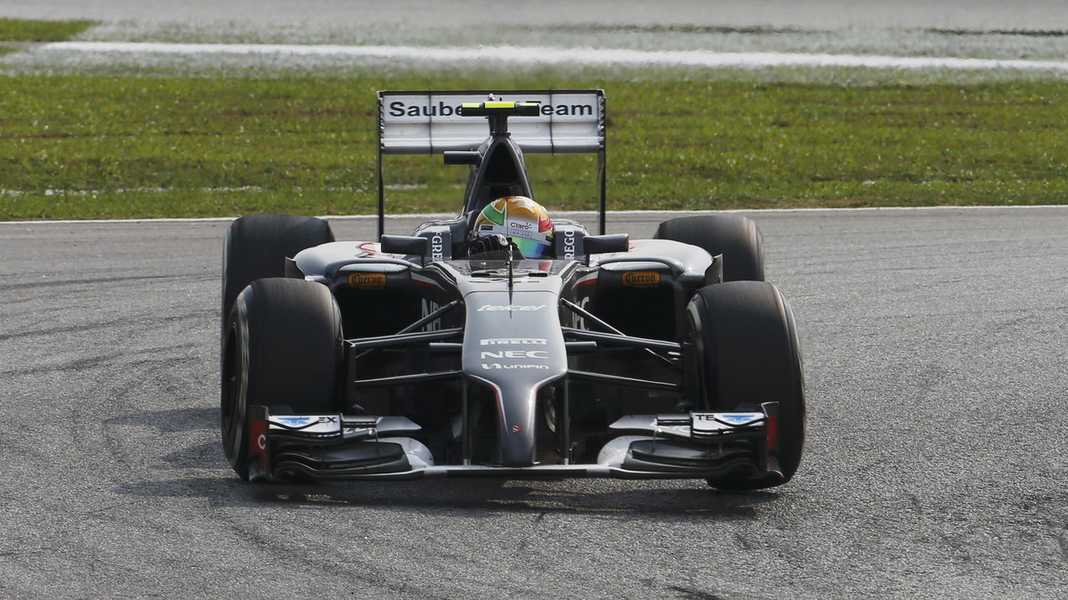 Esteban Gutierrez w bolidzie Saubera