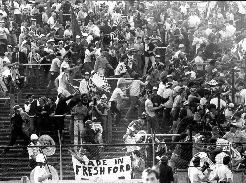 Bójka kibiców na Heysel