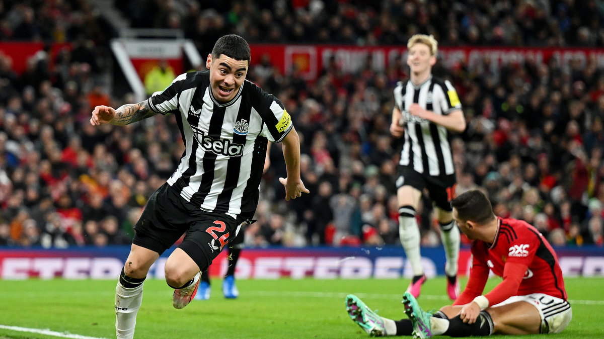 Miguel Almiron zdobył jedną z bramek dla Newcastle na Old Trafford