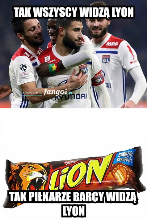 FC Barcelona - Olympique Lyon. Memy po meczu