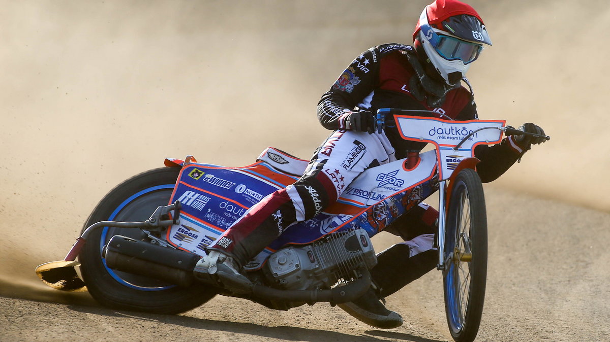 2020.09.15 Lublin Zuzel 4 runda Druzynowych Mistrzostw Polski Juniorow 2020 N/z Francis Gusts (C) Foto Wojciech Szubartowski / PressFocus 2020.09.15 Lublin Speedway Junior Team Polish Championship Francis Gusts (C) Credit: Wojciech Szubartowski / PressFocus