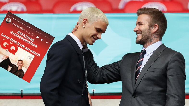 Romeo Beckham i David Beckham