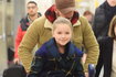 David Beckham z córką Harper na lotnisku
