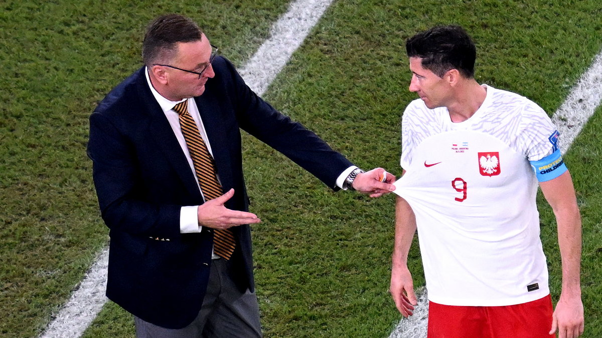 Czesław Michniewicz i Robert Lewandowski