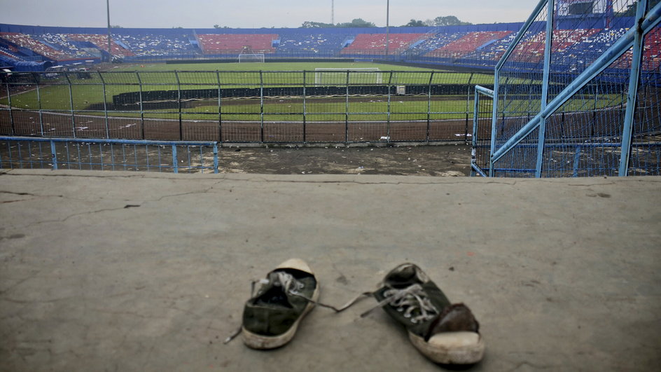 Stadion w Malang dzień po tragedii