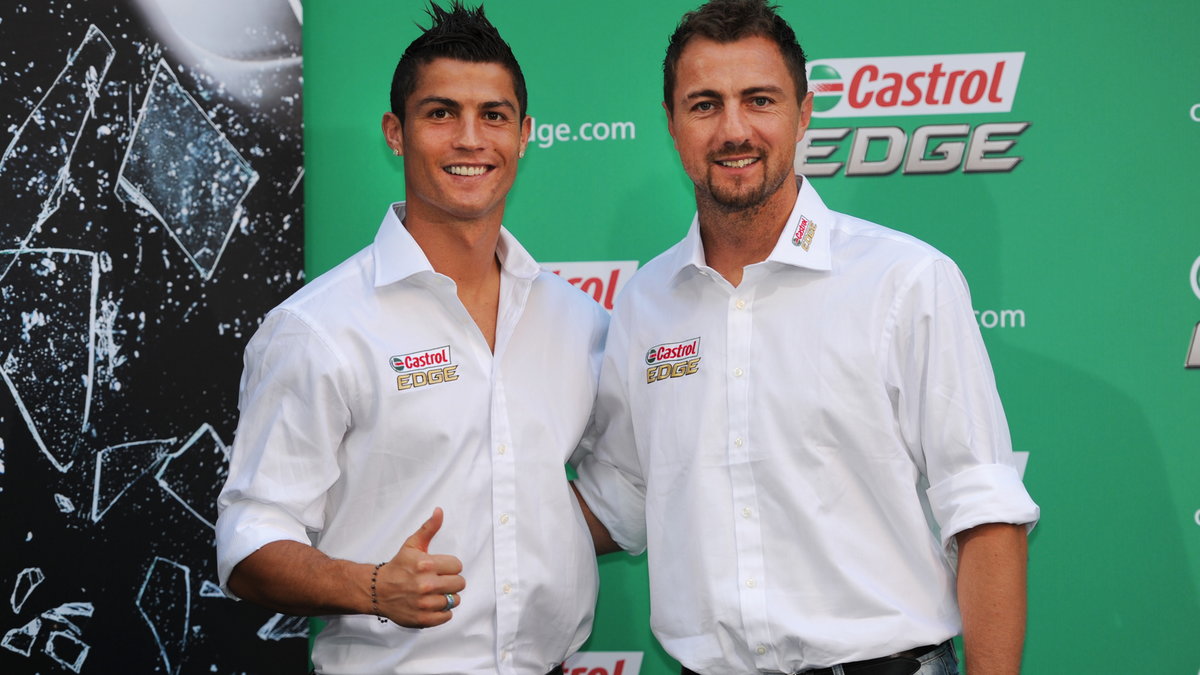 Cristiano Ronaldo i Jerzy Dudek