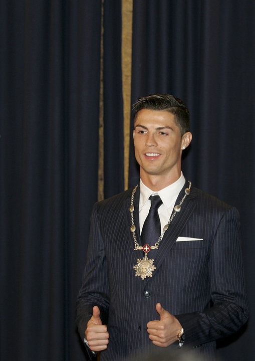 PORTUGAL CRISTIANO RONALDO (Cristiano Ronaldo receives Medal of Merit)