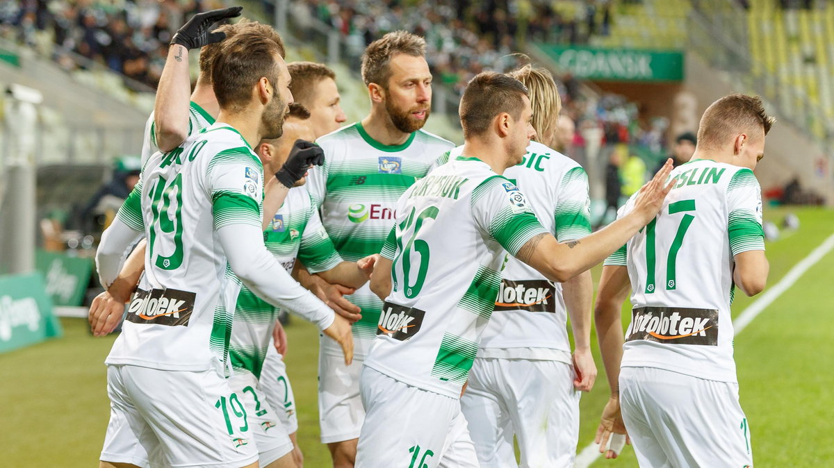 Pilka nozna. Ekstraklasa. Lechia Gdansk - Bruk-Bet Termalica Nieciecza. 29.04.2017