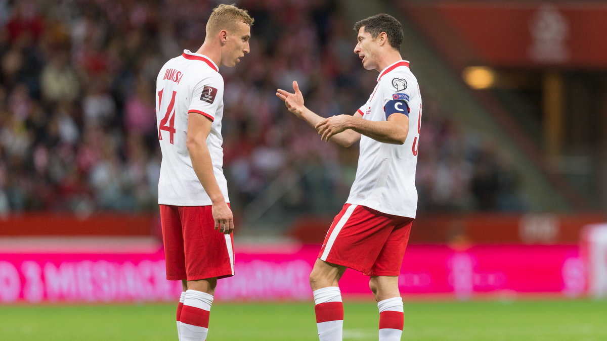 Adam Buksa w rozmowie z Robertem Lewandowskim