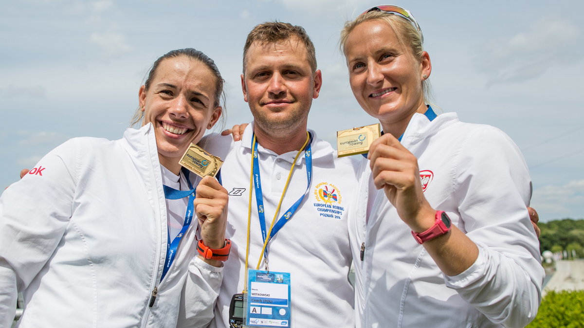 Marcin Witkowski z Magdaleną Fularczyk-Kozłowska (po prawej) i Natalią Madaj