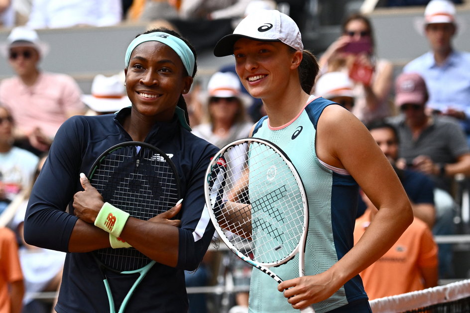 Coco Gauff i Iga Świątek