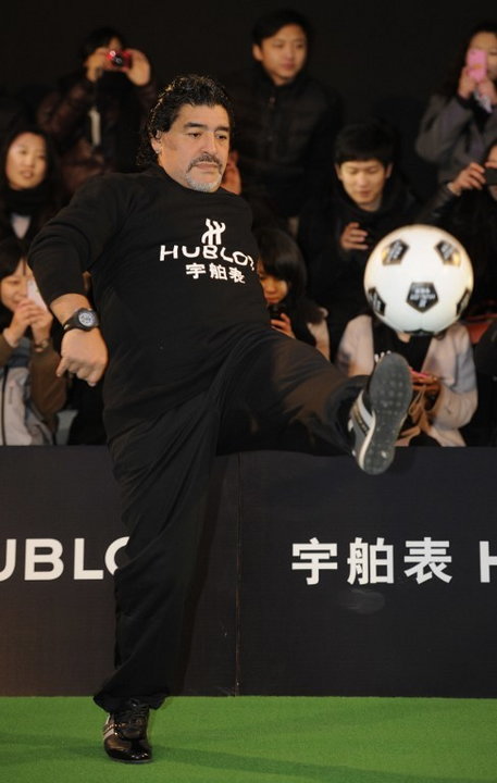 Diego Maradona w 2012 roku