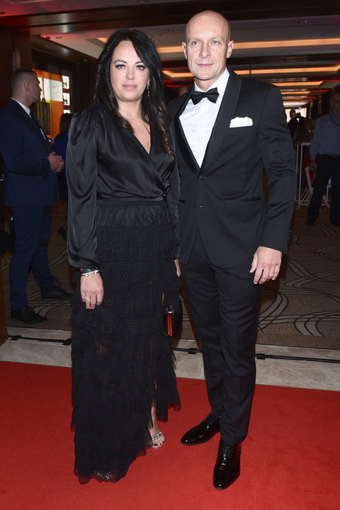 Szymon Marciniak z żoną Magdaleną Marciniak