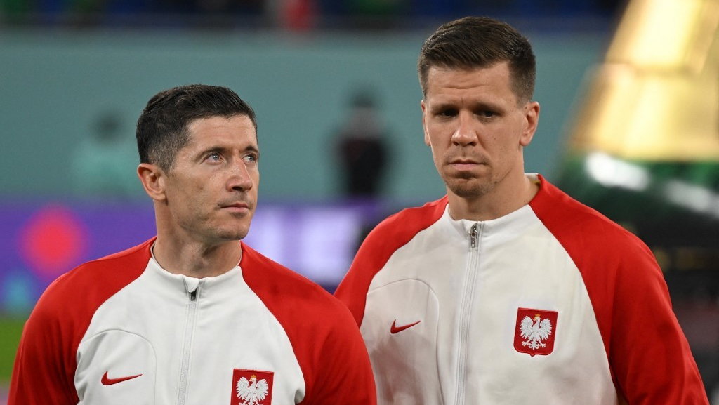 Robert Lewandowski i Wojciech Szczęsny