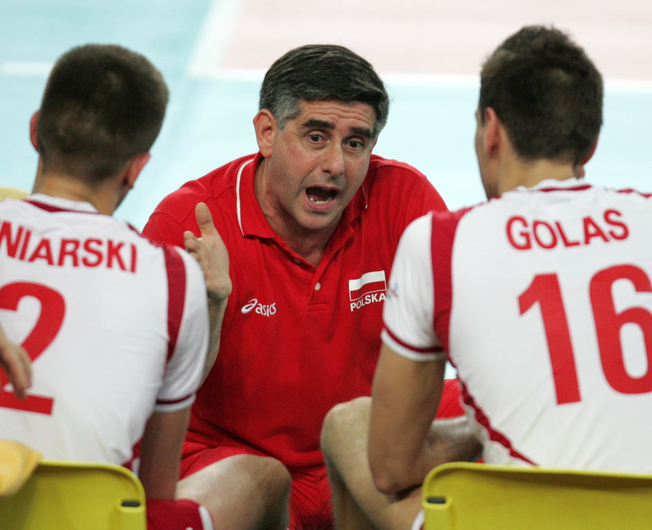 Raul Lozano, Michał Winiarski i Arkadiusz Gołaś podczas igrzysk w Atenach