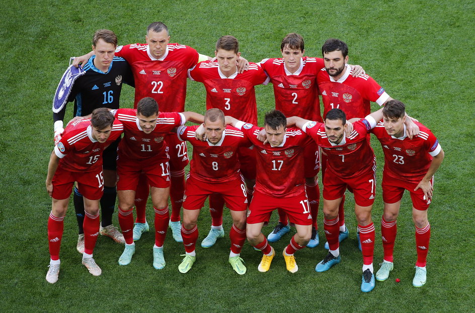 Reprezentacja Rosji przed meczem z Finlandią na Euro 2020