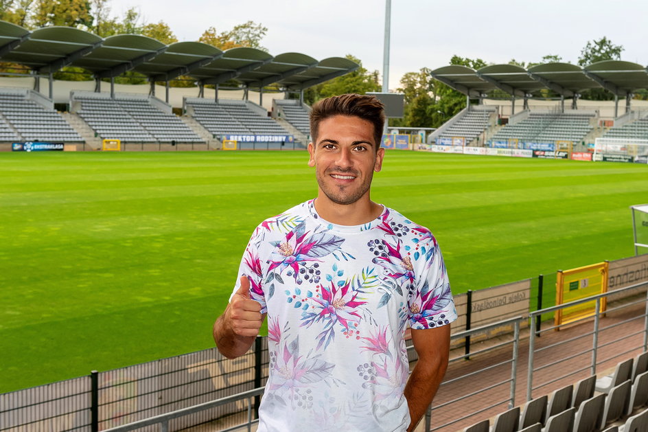 Borja Fernandez na stadionie Miedzi Legnica