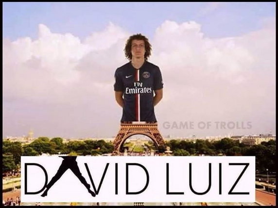 David Luiz bezlitośnie wyśmiany przez internautów - memy po meczu
