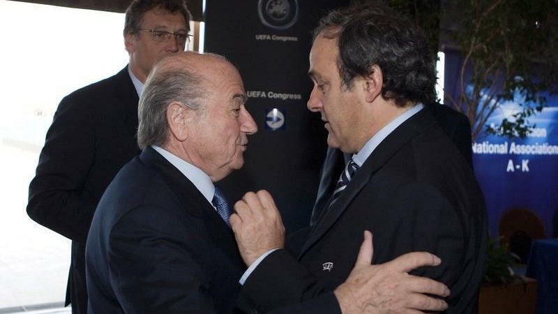 Sepp Blater i Michel Platini