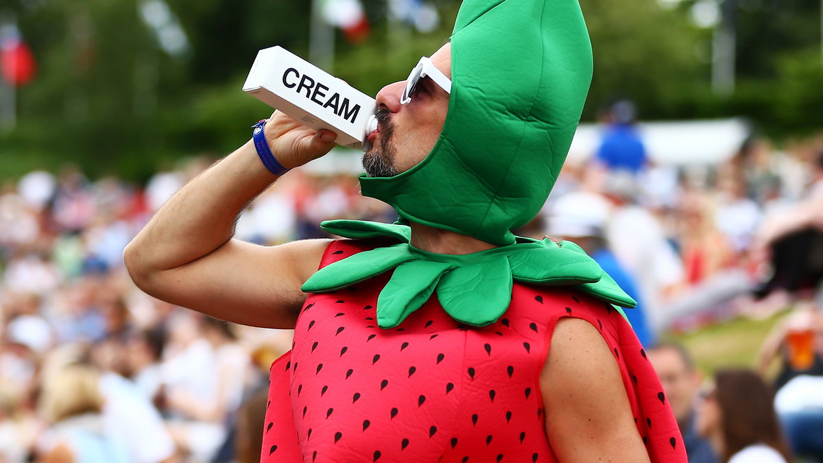 Truskawki ze śmietaną są najpopularniejszą przekąską w trakcie Wimbledonu