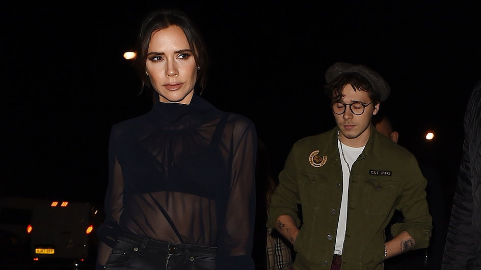  Victoria Beckham i Brooklyn Beckham 