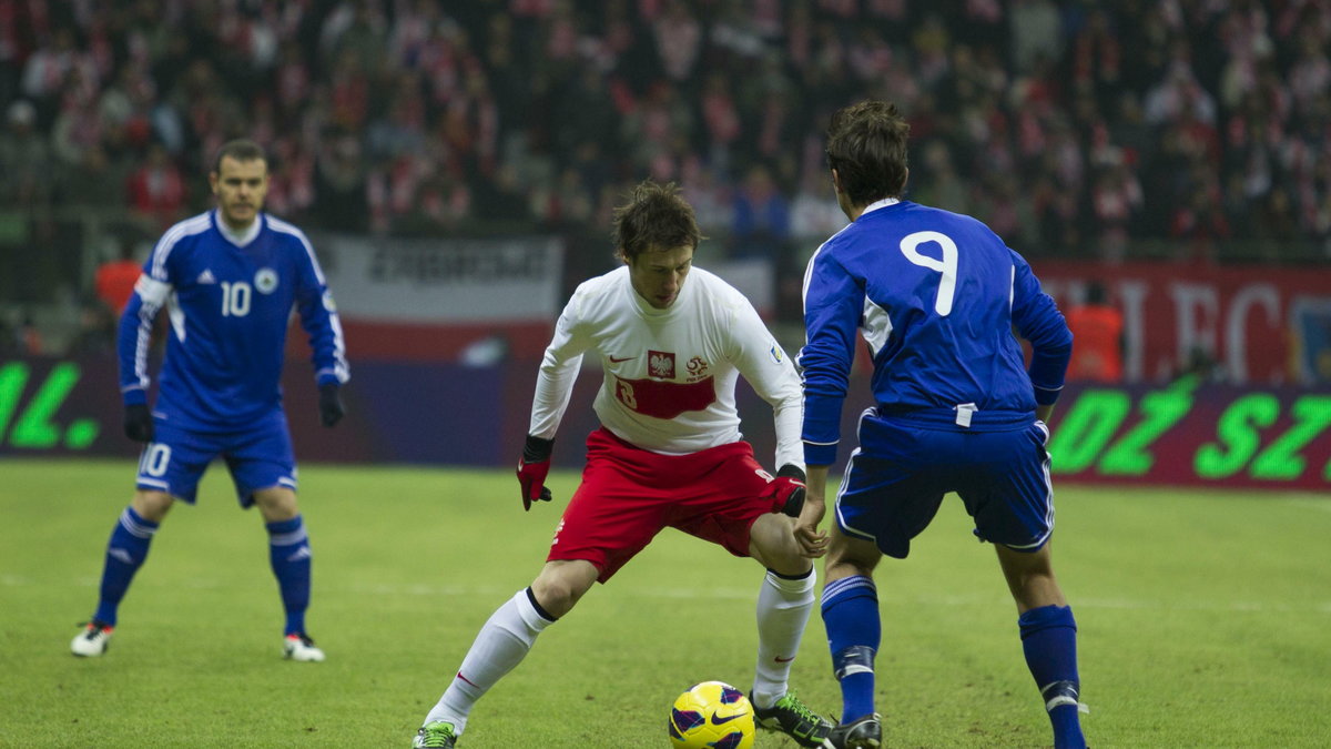 Polska - San marino: Grzegorz Krychowiak 