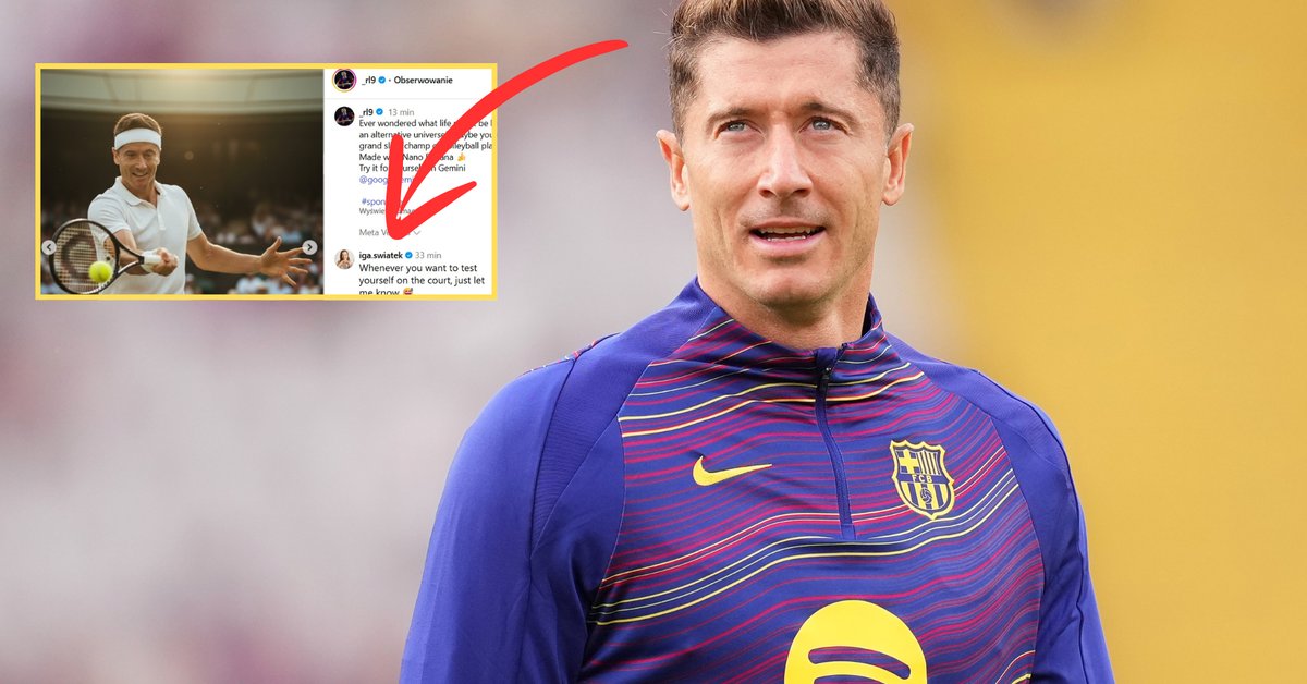 Tak Iga Świątek zareagowała na zdjęcie Roberta Lewandowskiego. Hit!