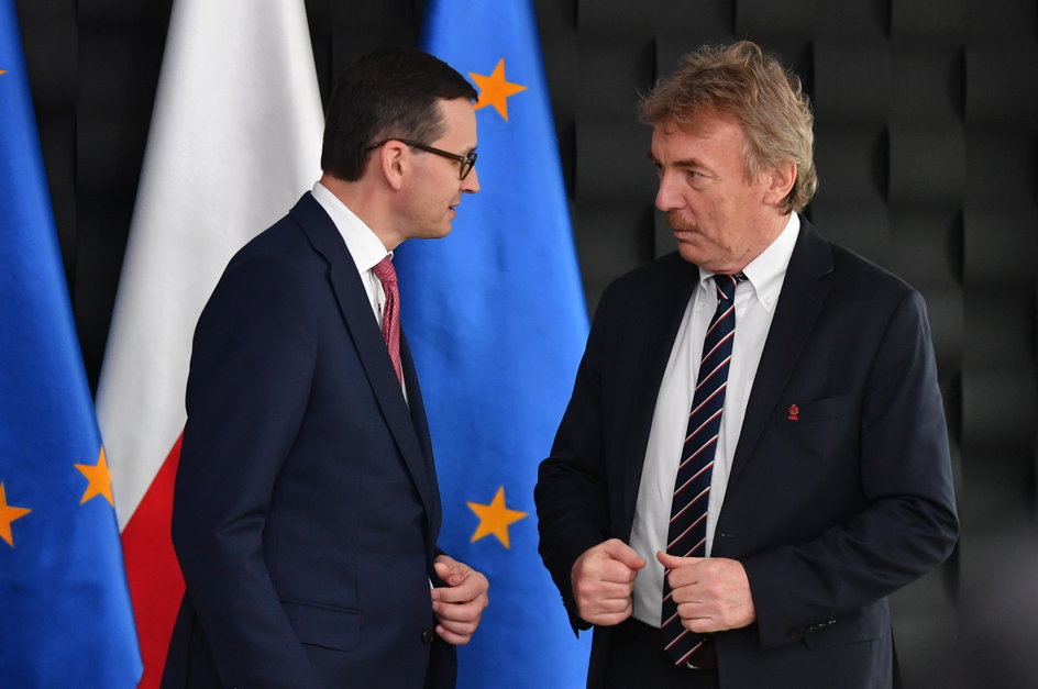 Mateusz Morawiecki i Zbigniew Boniek