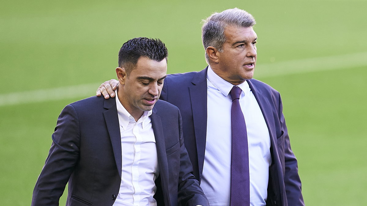 Xavi i Joan Laporta